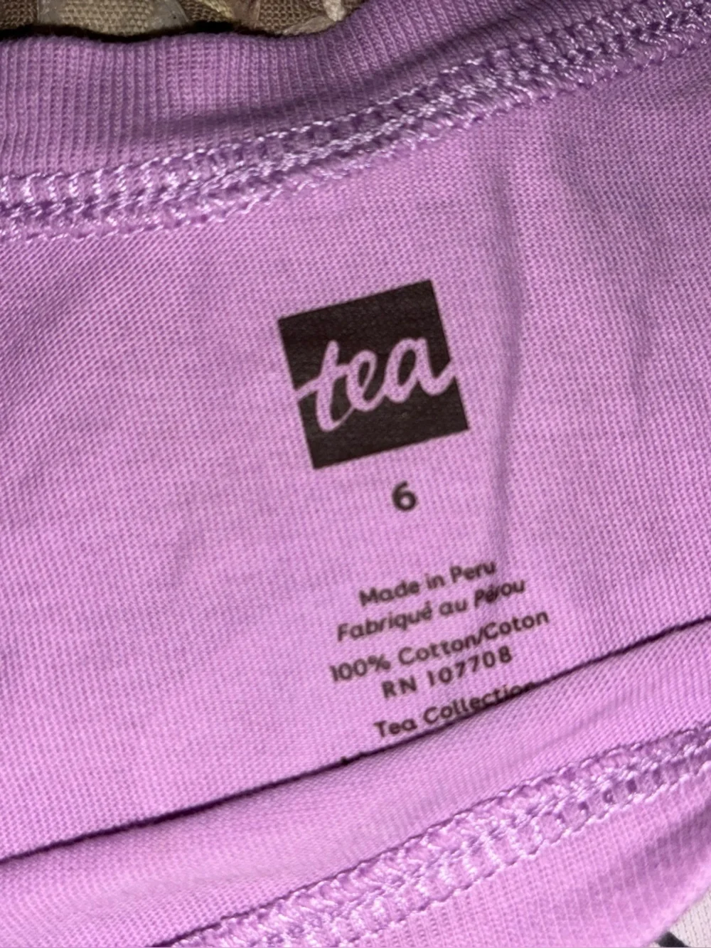 Tea Collection Lavender Long-Sleeve Tee with White Poodle Graphic